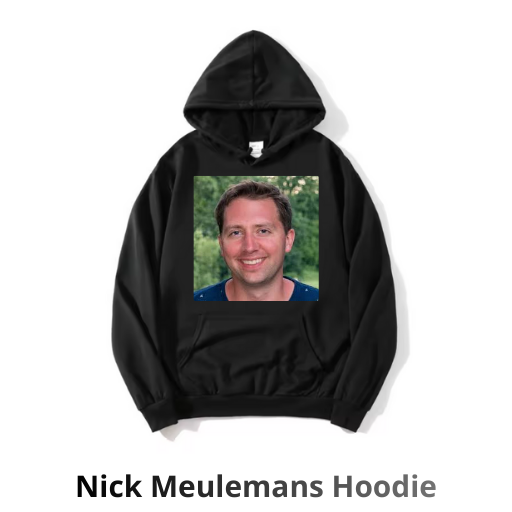 Zwarte Hoodie met Meulemans logo