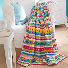 Afbeelding van een grote gehaakte deken