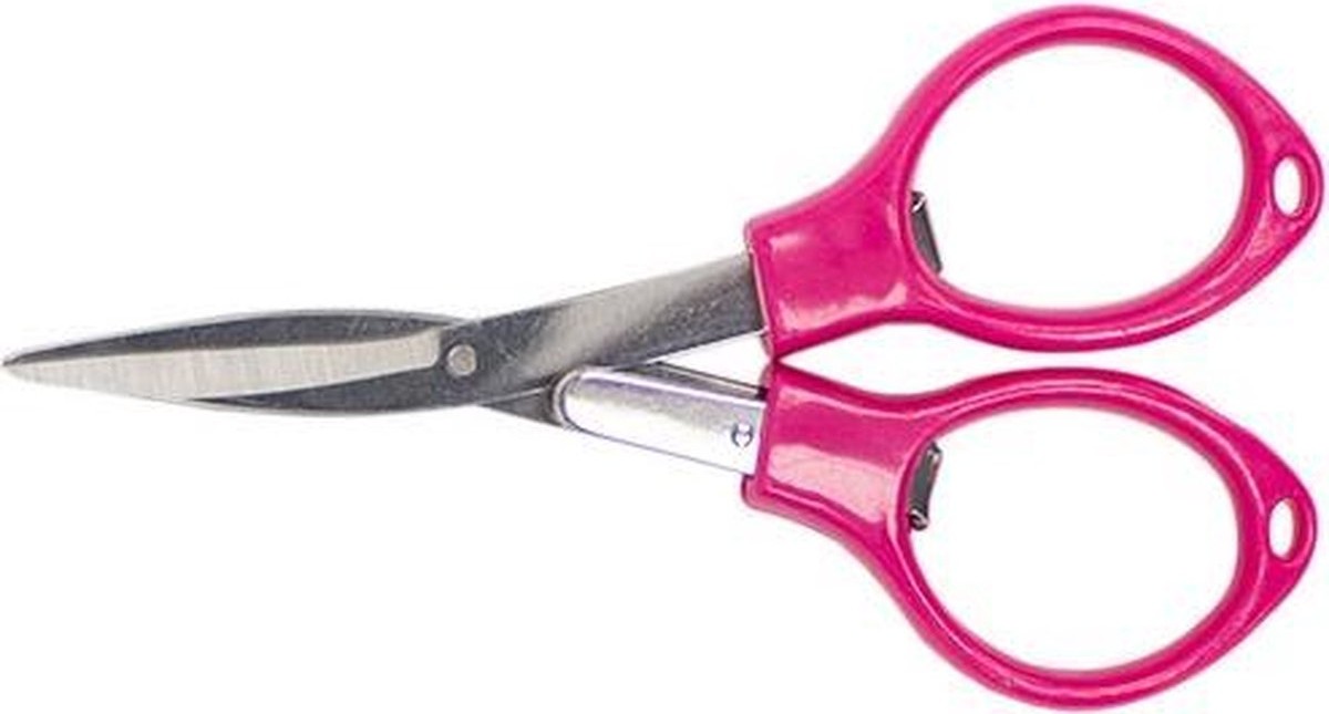 Klein roze borduurschaartje