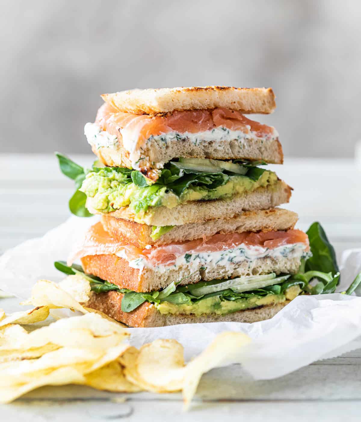 Zalm sandwich